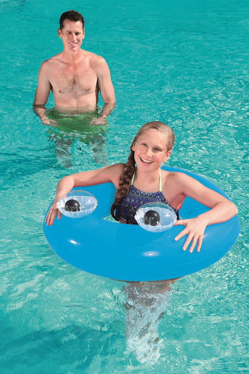 Bestway Kids' Swim Ring with Diameter 91cm. from 10 Years Old Light Blue