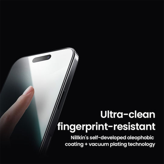 Nillkin Cp+ Pro 2.5D 0.1mm Gehärtetes Glas Schwarz (iPhone 17 / 17 Pro / 16 Pro)
