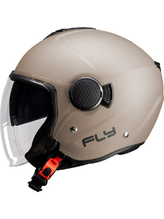 Pilot Fly SV White Motorcycle Helmet Jet ECE 22.06 1300gr with Sunvisor