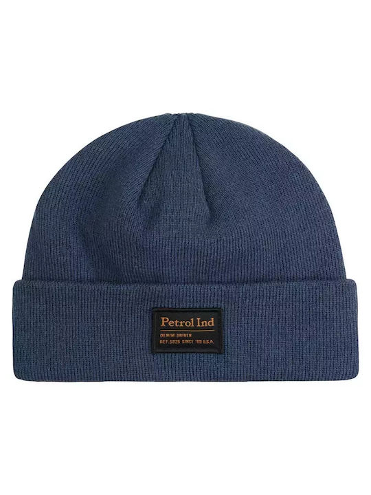 Beanie Männer Beanie Gestrickt in Blau Farbe