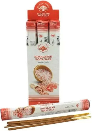 Green Tree Himalayan Rock Salt Incense Sticks 20 Pieces Home Fragrance