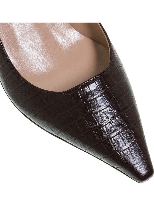 Leder Pumps Braun