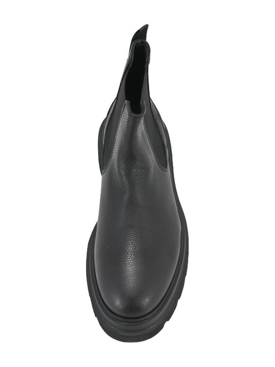 Piele Negru Ghete Chelsea