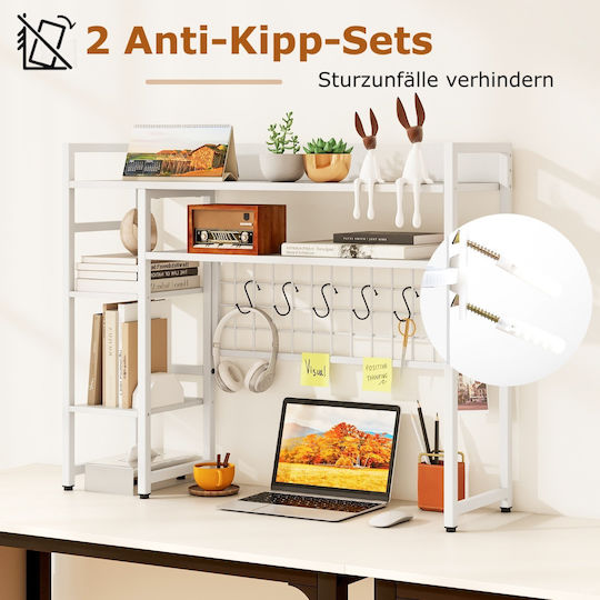 Metallic Pencil Holder in White Color 1pcs 25x74x94cm