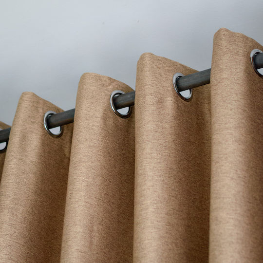 My Home Luxury Mit Grommets Beige 280x270cm
