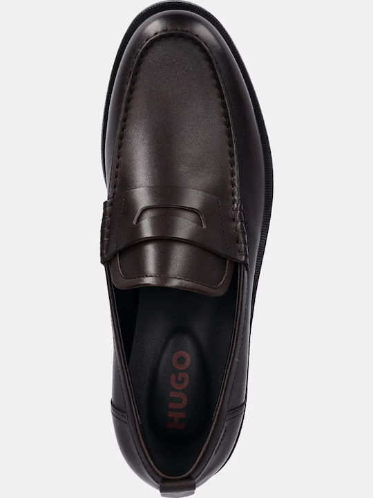 Varian Men's Leather Loafers Burgundy