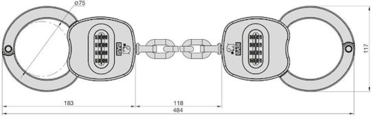 Basi Zr 320 Χειροπέδες Συνδυασμού Scooter & Ποδήλατα