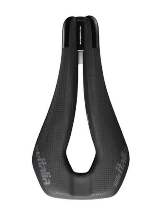 Selle Italia Watt TI 316 Gel Superflow Σέλα Ποδηλάτου Μαύρη με Gel 250 x 133 mm