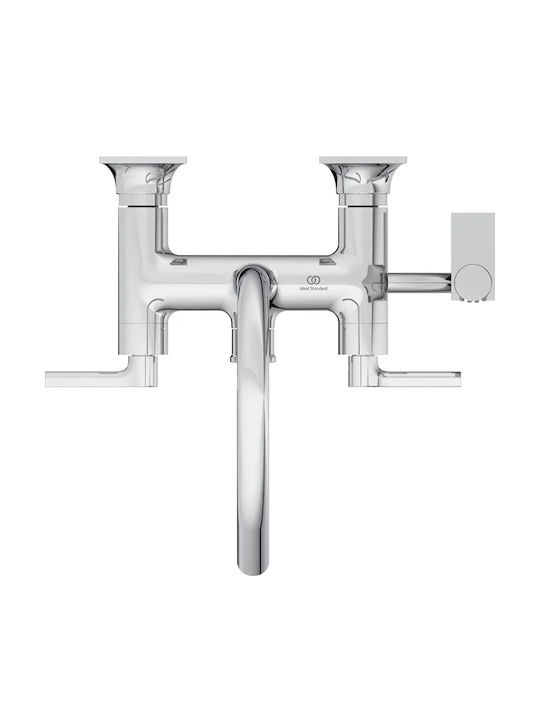 Ideal Standard Αναμεικτική Μπαταρία Μπανιέρας Ασημί
