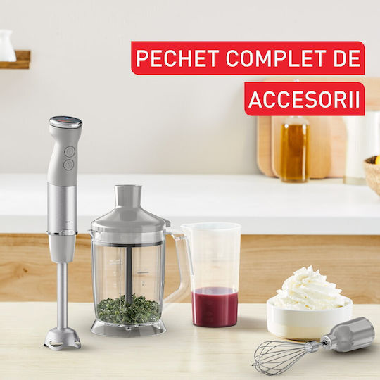 Tefal Quickchef+ Ραβδομπλέντερ με Ανοξείδωτη Ράβδο 1000W Γκρι