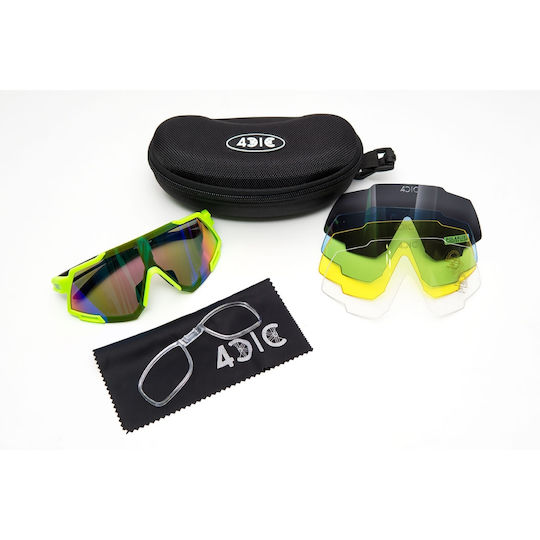 4cic Cycling Glasses & Multicolour Lenses