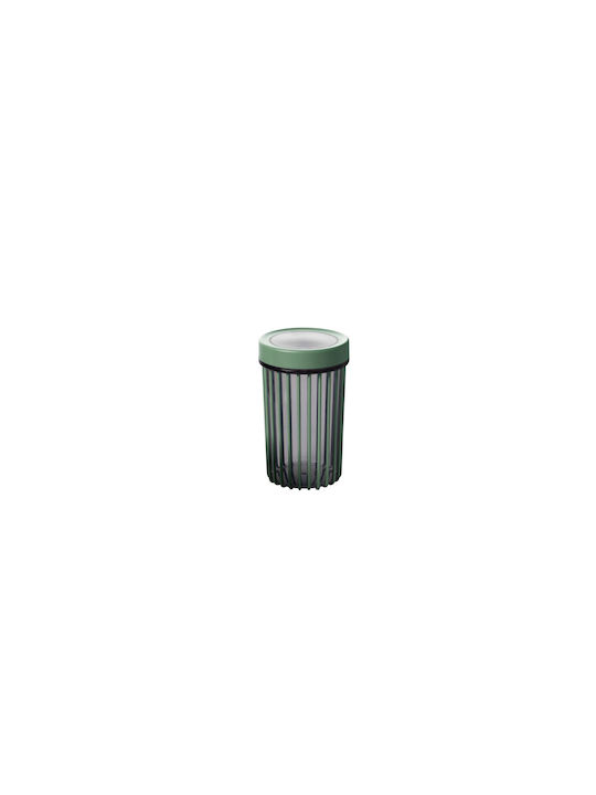UnicUtil Set 6 Bucăți Vaze Utilizare Generală cu Capac Ermetic Plastic Verde 10.5x9x10.5cm 6 Bucăți