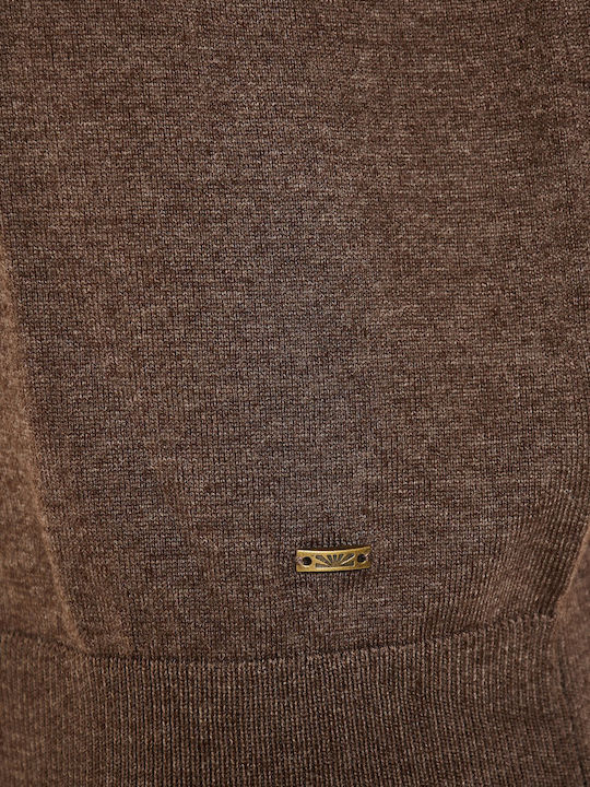 Langarm Braun Pullover