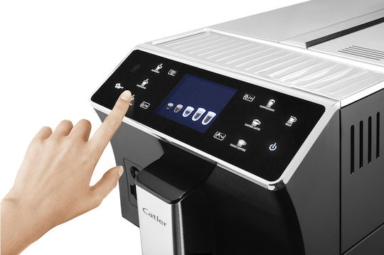 Catler Ea 950 Automatic Espresso Coffee Machine 1300W Pressure 19bar for Cappuccino with Grinder Black