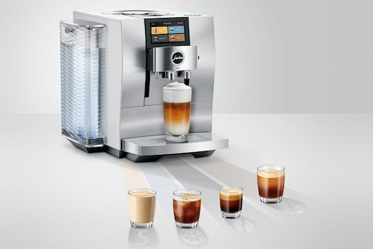 Jura Z10 Automatic Built-in Espresso Coffee Machine 1450W Power 15bar Pressure for Cappuccino with Grinder and Wi-Fi Silver 2098485