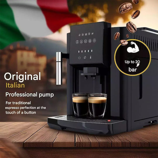 Profi Cook Automat de Espresso 1450W Presiune 20bar pentru Cappuccino Neagră