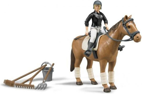 Bruder Woman and Riding Accessories Figure Set για 5+ Ετών