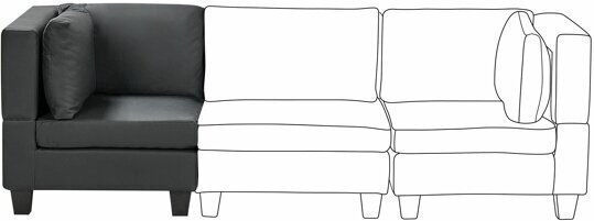Sessel Elbmeli 106 76x76x72cm Black Sessel Elbmeli 106 76x76x72cm Black