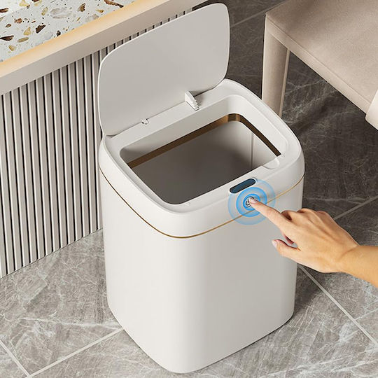 Home Use Kunststoff Mülleimer mit Sensor 9lt Weiß