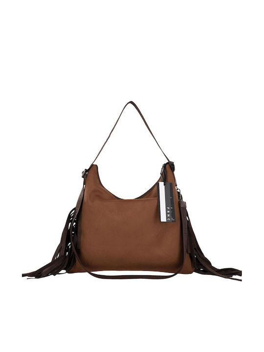 Leather Women's Bag Shoulder Tabac Brown