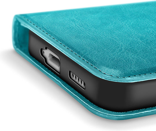 Mayaxess Brieftasche Hülle Nichts Phone 3 Handgelenkriemen Stand Funktion Türkis