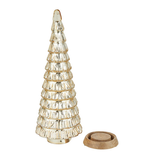 Christmas Decorative Glass Tree Gold