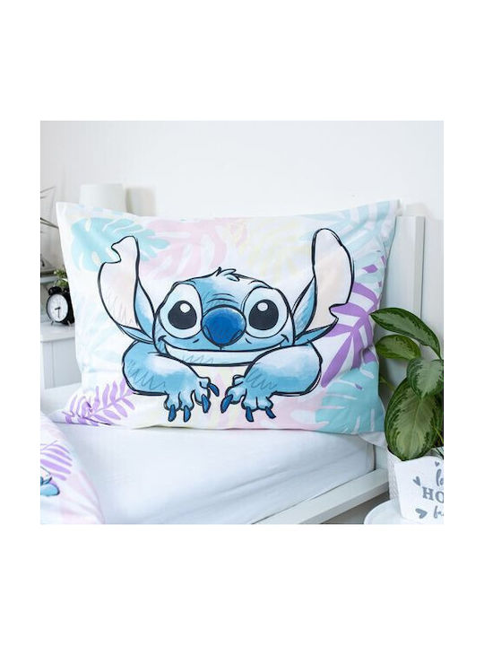 Disney Lilo And Stitch Set Kids Duvet Cover Single with Pillowcase Cotton Multicolored 140x200cm