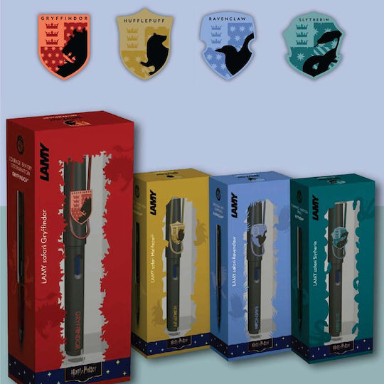 Lamy Safari Stilou Extra Fine Albastru din Plastic cu Roșu Cerneală