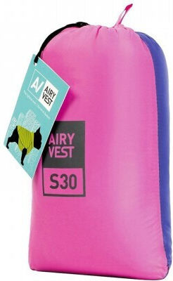 Wau Dog Waterproof Reversible Dog Coat Pink Purple 39cm S