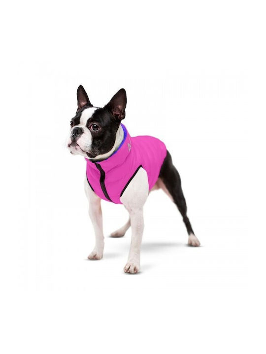 Wau Dog Hundemäntel Wasserdicht Doppel-Ansicht Rosa Lila 39cm Klein