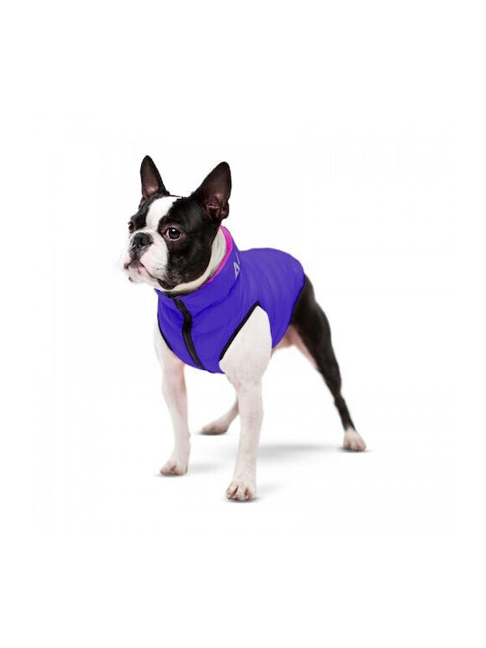 Wau Dog Hundemäntel Wasserdicht Doppel-Ansicht Rosa Lila 47cm Mittel