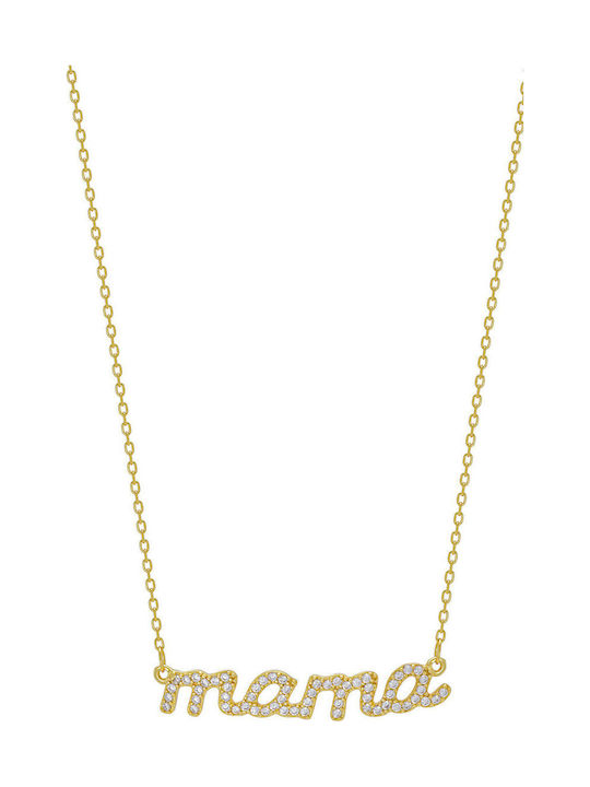 Kiriakos Gofas Charm Mutti aus Vergoldet Silber mit Zirkon