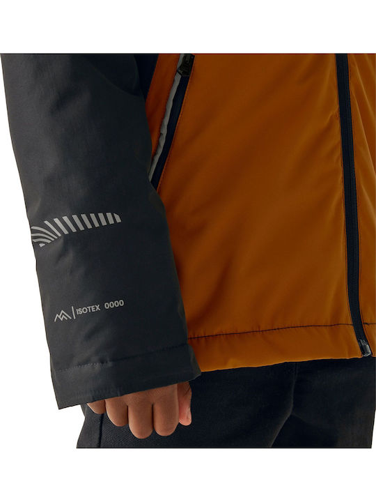 Waterproof Kids' Casual Jacket Windproof with Lining & Hood Black