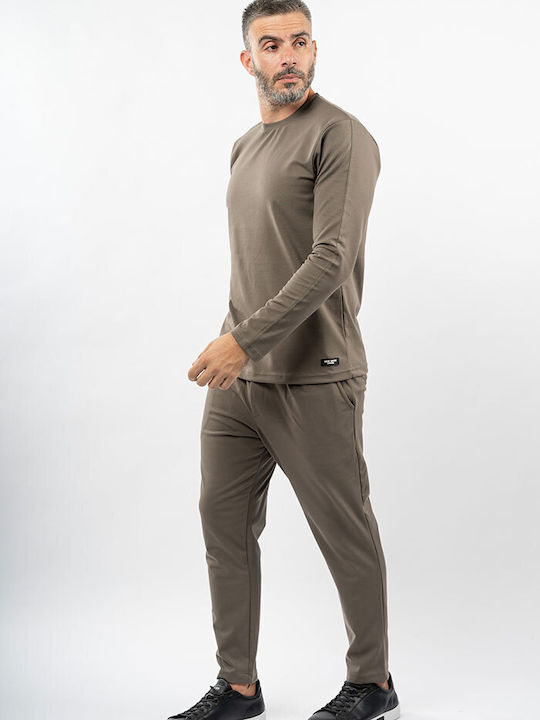 Langarmbluse Khaki