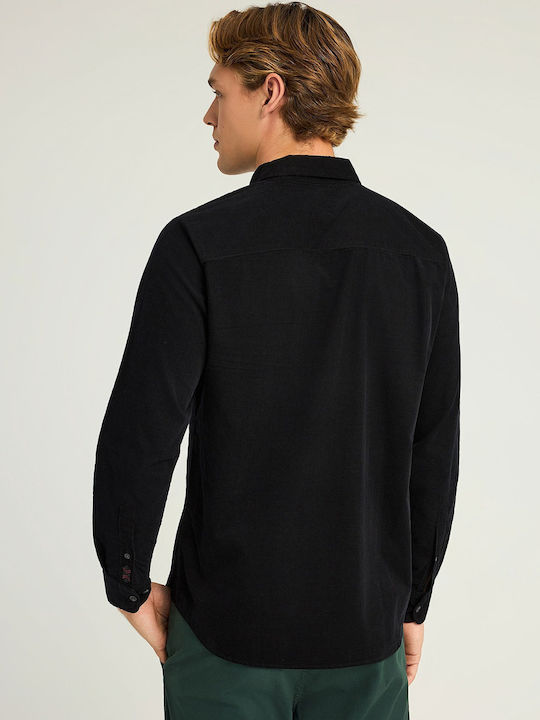 Funky Buddha Corduroy Shirt Black