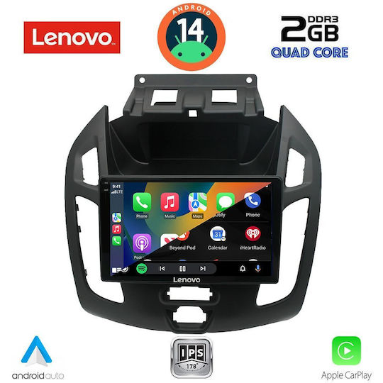 Lenovo Ηχοσύστημα Αυτοκινήτου για Ford Transit Connect 2013-2018 (Bluetooth/USB/WiFi/GPS/Apple-Carplay/Android-Auto) με Οθόνη Αφής 9"