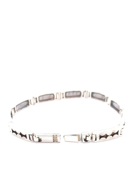 PS Silver Мъжка Гривна от Сребро 19.5см