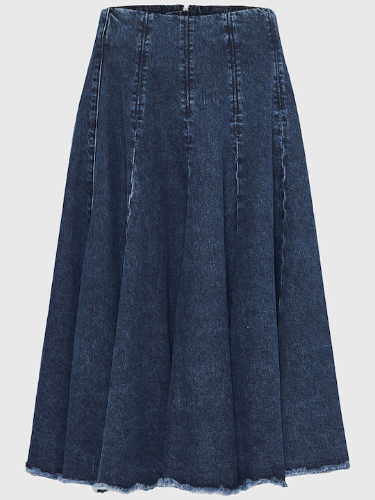 Дънкова Midi Пола Denim FBL012-163-14-DK-Синя