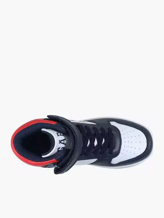 Kids Sneakers High with Scratch Blue