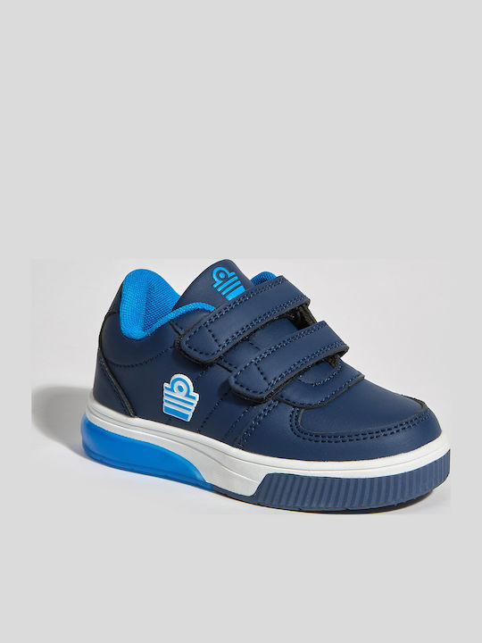 Kinder Sneakers mit Klettverschluss & Lichtern Blau