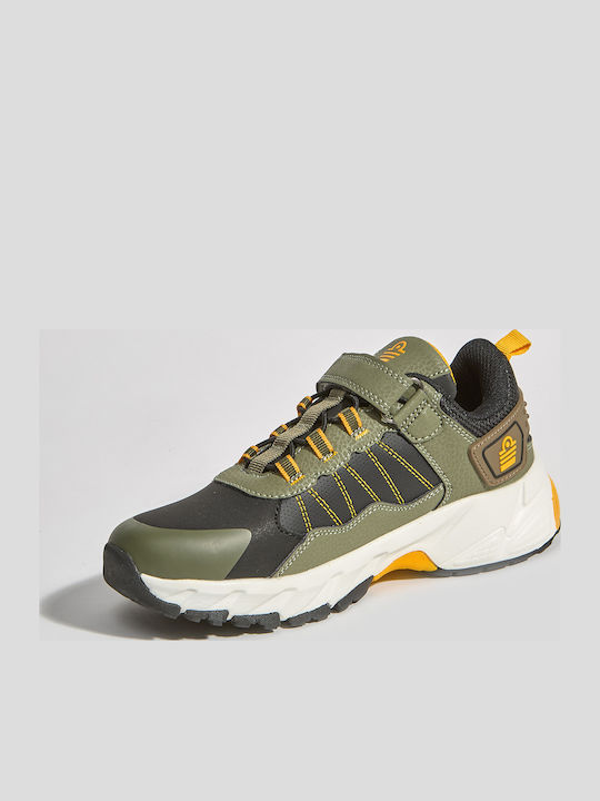 Încălțăminte sport Joasa pentru copii cu scai Kaki