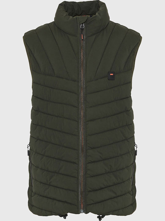 Geacă fără mâneci Puffer Kaki