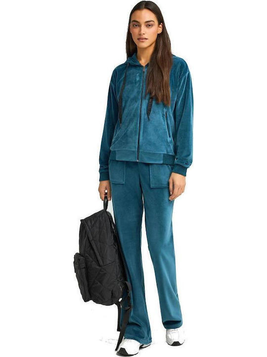 Sweatpants Velvet Blue
