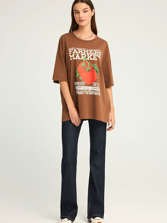 Women's T-shirt Brown