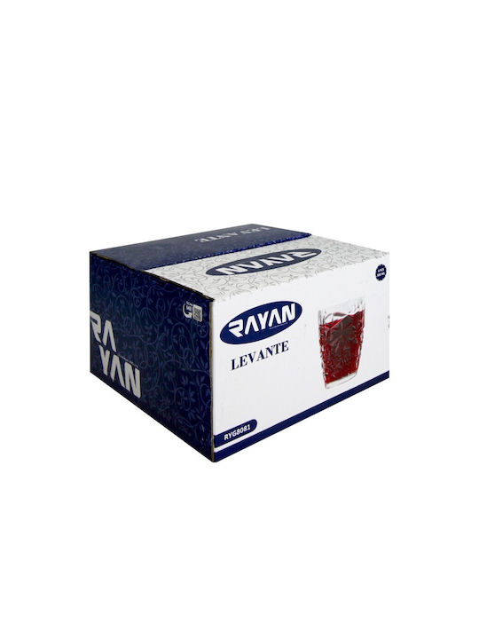 Viosarp Σετ Ποτήρια Νερού από Γυαλί 300ml 4τμχ