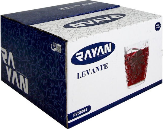 Viosarp Set Pahare Pentru Apă Din Sticlă 300ml 4 Bucăți