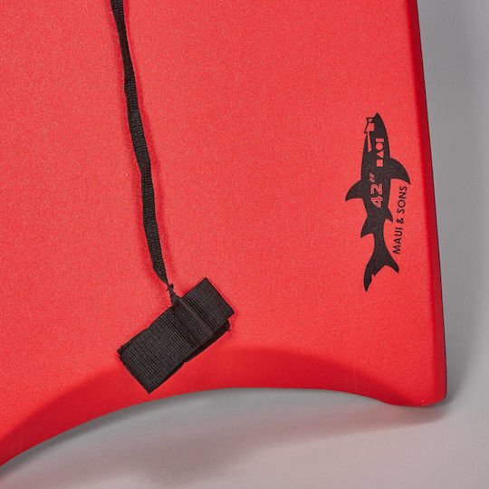 Maui Bodyboard Surfy 42 Zoll Rotes Schwimmbrett