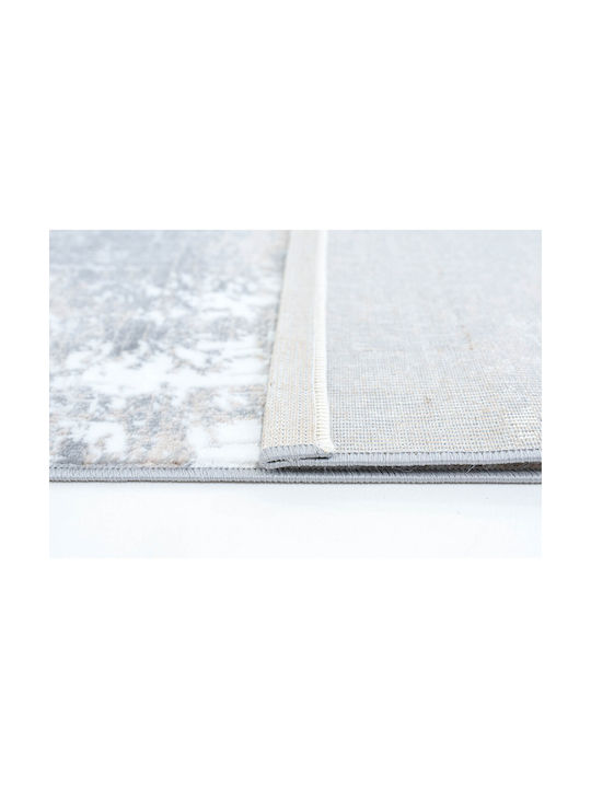 Ezzo Teppich Kamin Rechteckig Synthetisch,Polyester/Cotton/Leather Gray