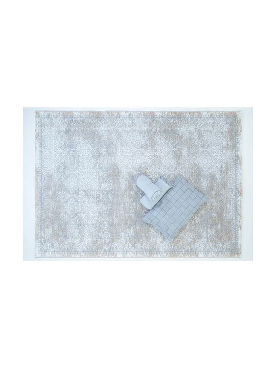 Ezzo Rug Fireplace Rectangular Ecru
