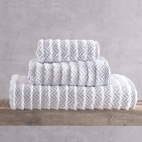 Rythmos Towel Set Bath Towels 5pcs Thiva Powder Weight 500gr/m²